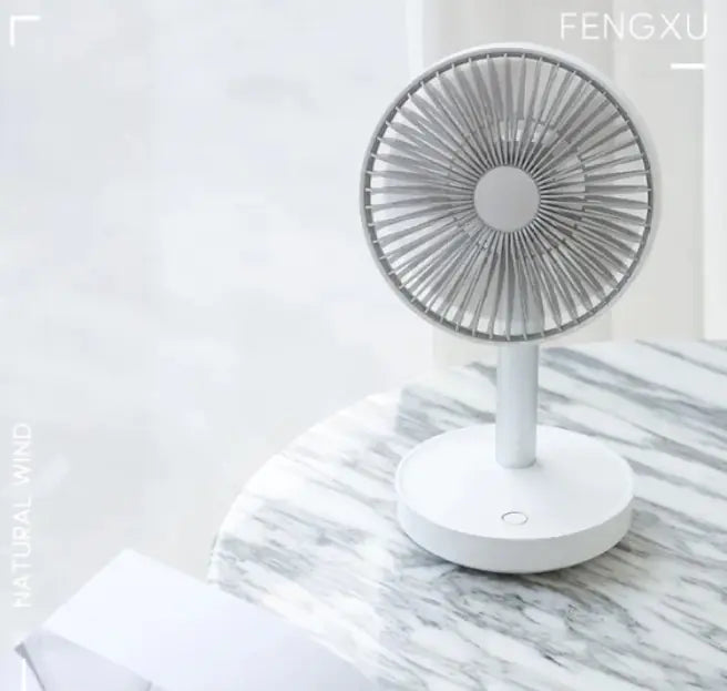 Minimal Desk Fan – Quiet USB Rechargeable Cooling