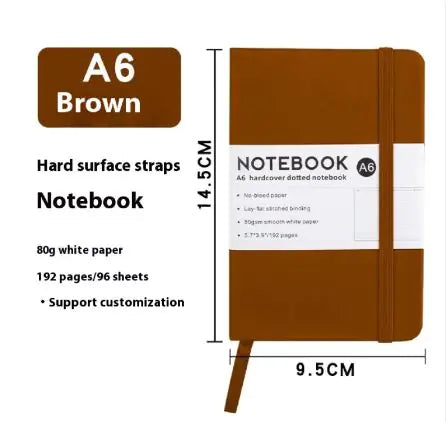 Minimal A6 Notebook – Compact Daily Journal