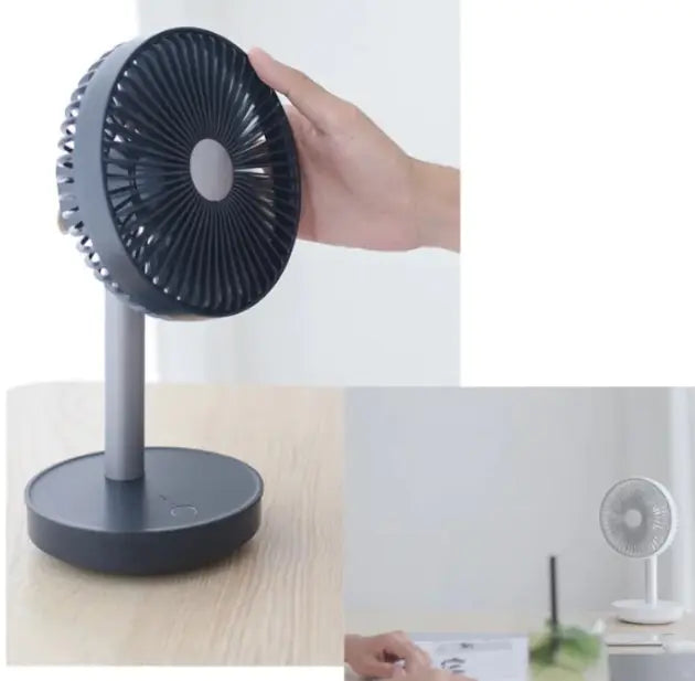 Minimal Desk Fan – Quiet USB Rechargeable Cooling