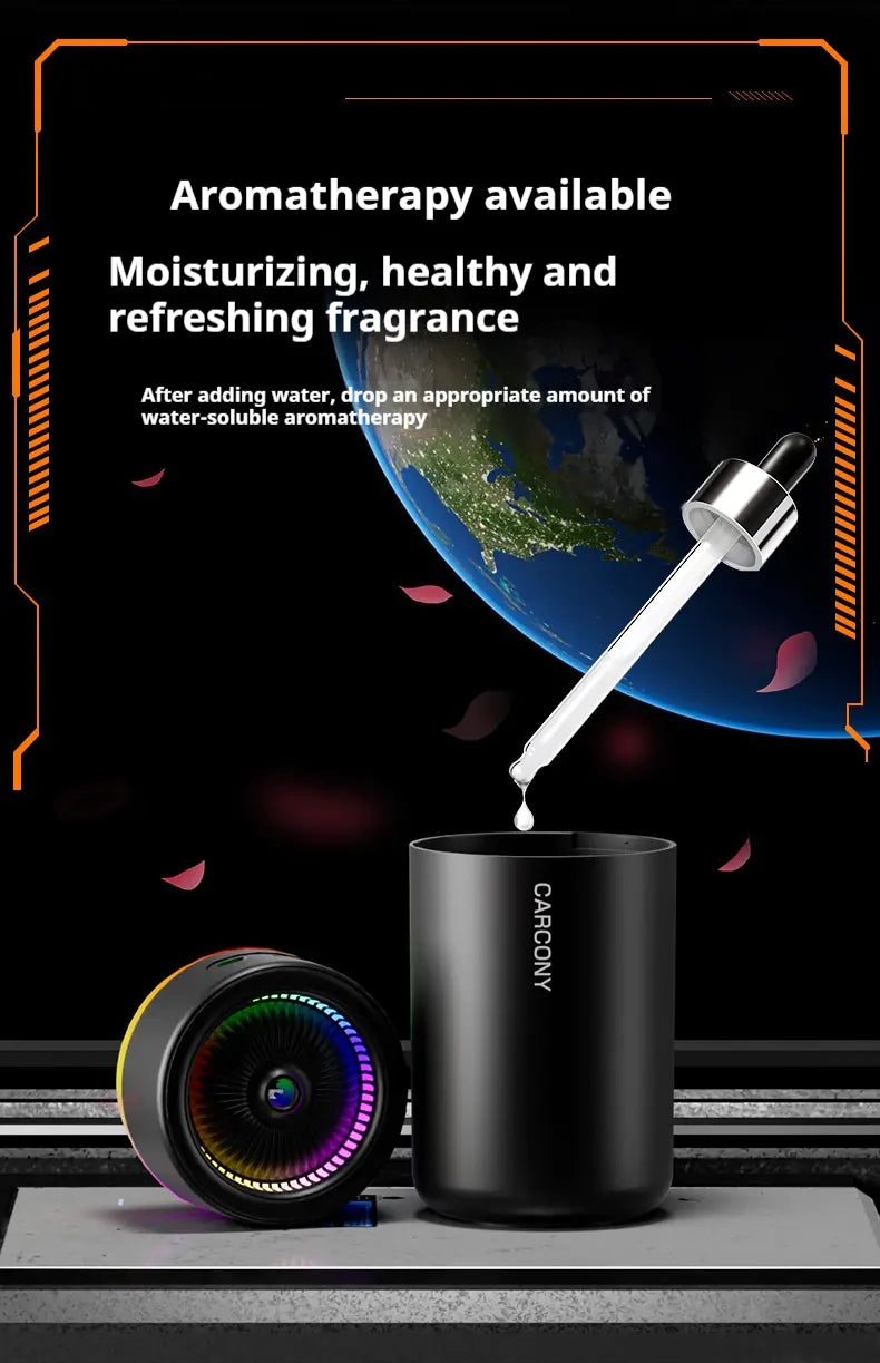 Mini USB Desktop Humidifier – 7-Color LED