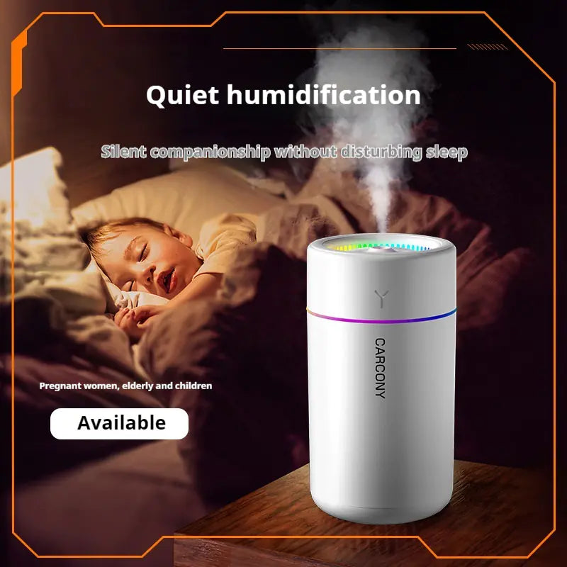 Mini USB Desktop Humidifier – 7-Color LED